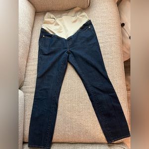 Loft petites maternity jeans with full panel